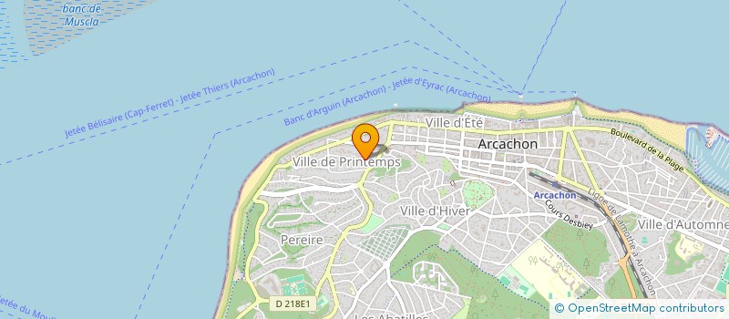 localisation de l'entreprise MONSIEUR FREDERIC RICHARD  ARCACHON