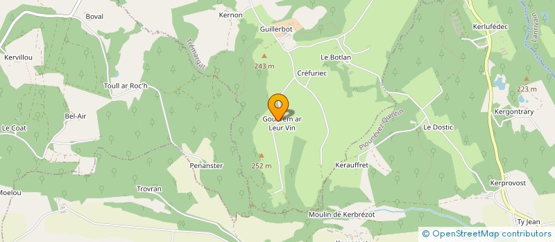 localisation de l'entreprise MONSIEUR FREDERIC RICHARD à TREMARGAT
