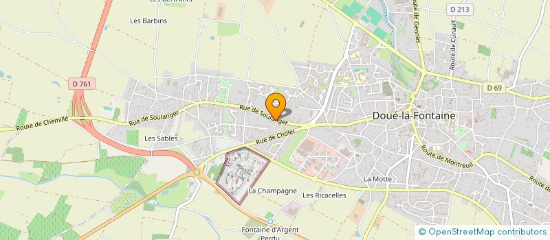 localisation de l'entreprise MONSIEUR FREDERIC RICHARDIN à DOUE-EN-ANJOU