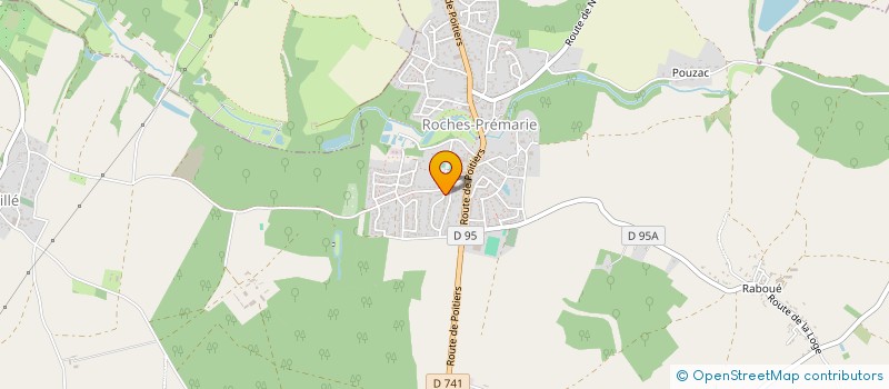 localisation de l'entreprise MONSIEUR FREDERIC RICOMET  ROCHES-PREMARIE-ANDILLE