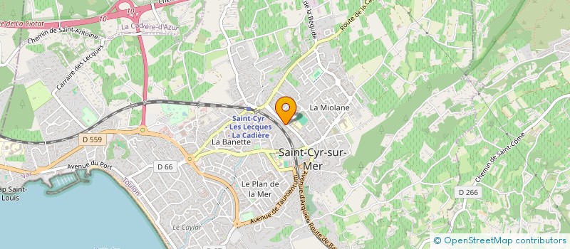 localisation de l'entreprise MONSIEUR FREDERIC RIGAUD à SAINT-CYR-SUR-MER