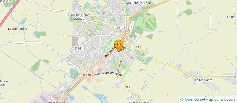 localisation de l'entreprise MONSIEUR FREDERIC RIGOT  ESSARTS-EN-BOCAGE