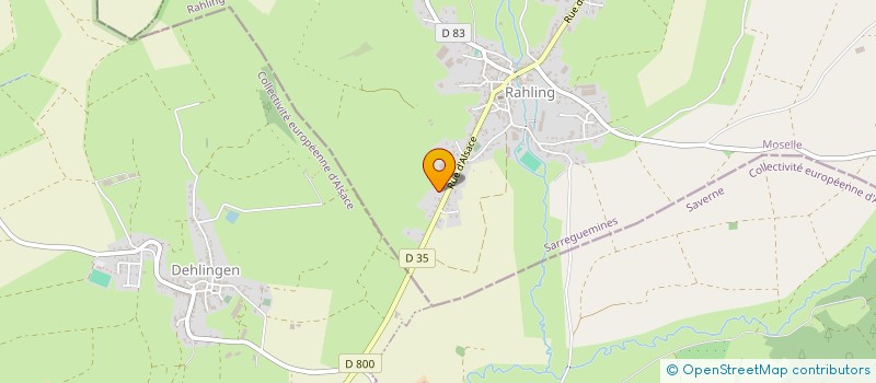 localisation de l'entreprise MONSIEUR FREDERIC RIMLINGER  RAHLING