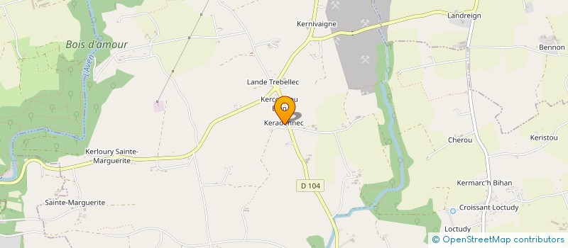 localisation de l'entreprise MONSIEUR FREDERIC RIOU  RIEC-SUR-BELON