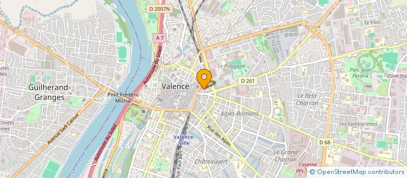 localisation de l'entreprise MONSIEUR FREDERIC RIOU à VALENCE