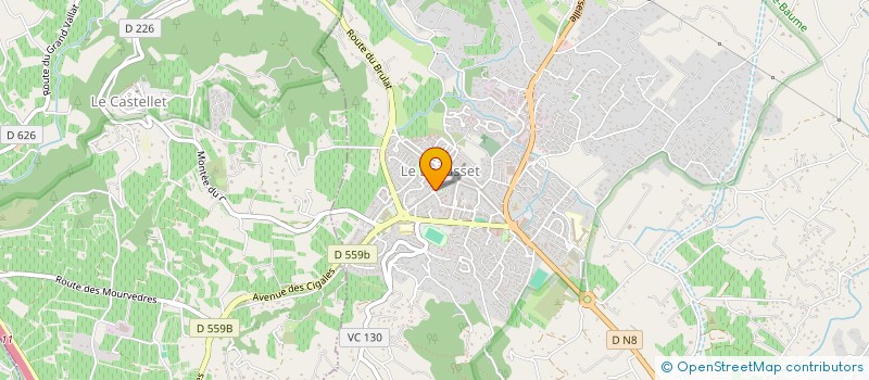 localisation de l'entreprise MONSIEUR FREDERIC RIPOCHAUD  LE BEAUSSET