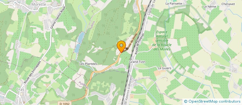 localisation de l'entreprise MONSIEUR FREDERIC RIVAS  TULLINS