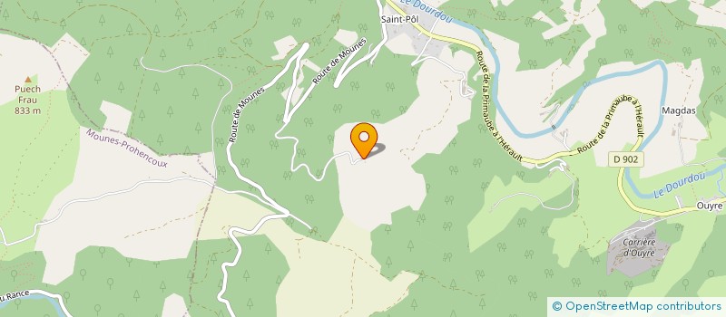 localisation de l'entreprise MONSIEUR FREDERIC RIVEMALE  MELAGUES