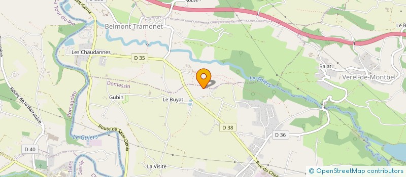 localisation de l'entreprise MONSIEUR FREDERIC RIVIERA  LE PONT-DE-BEAUVOISIN