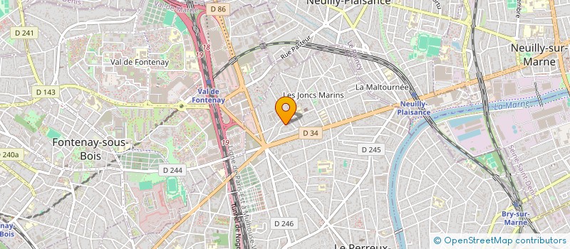 localisation de l'entreprise MONSIEUR FREDERIC RIVIERE à LE PERREUX-SUR-MARNE