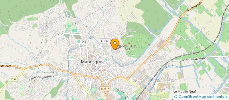 localisation de l'entreprise MONSIEUR FREDERIC RIVIERE à MANOSQUE