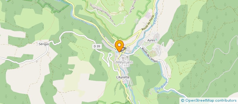 localisation de l'entreprise MONSIEUR FREDERIC ROBERT  MEYRUEIS