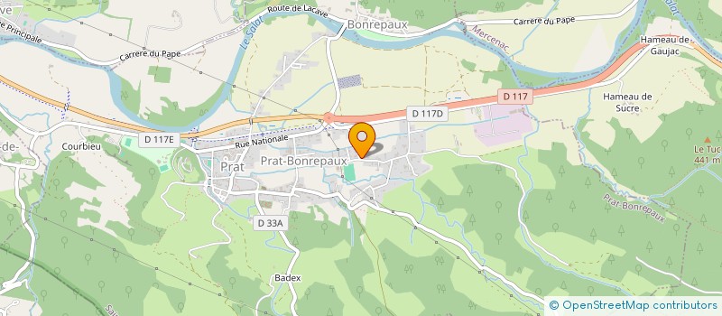 localisation de l'entreprise MONSIEUR FREDERIC ROBIN à PRAT-BONREPAUX