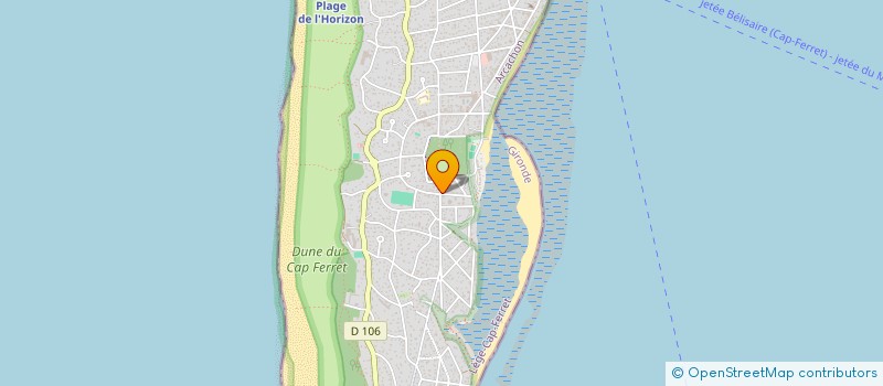 localisation de l'entreprise MONSIEUR FREDERIC ROBIN  LEGE-CAP-FERRET