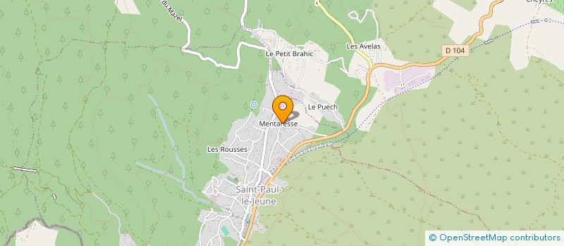 localisation de l'entreprise MONSIEUR FREDERIC ROBIN à SAINT-PAUL-LE-JEUNE