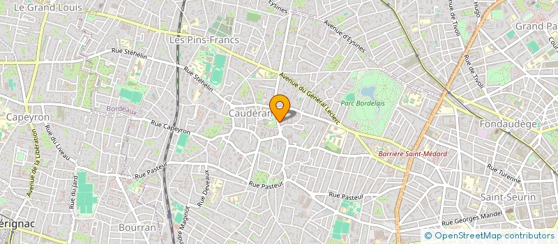 localisation de l'entreprise MONSIEUR FREDERIC ROBIN  BORDEAUX