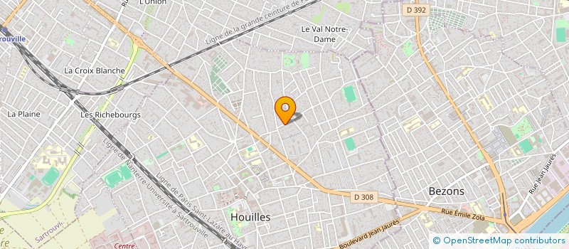 localisation de l'entreprise MONSIEUR FREDERIC ROBIN  HOUILLES