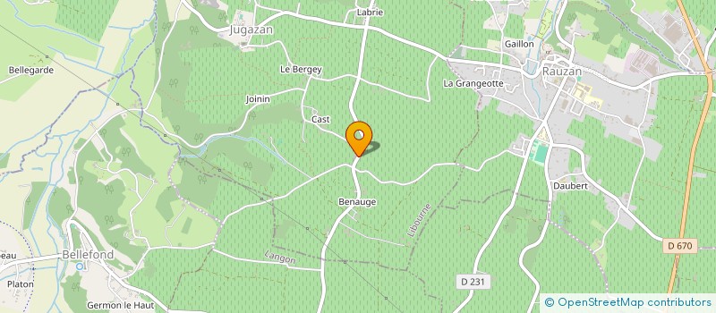 localisation de l'entreprise MONSIEUR FREDERIC ROCA  JUGAZAN