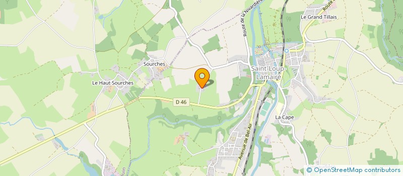 localisation de l'entreprise MONSIEUR FREDERIC ROCHER  SAINT LOUP LAMAIRE