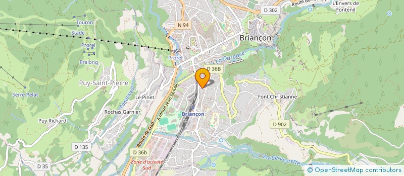 localisation de l'entreprise MONSIEUR FREDERIC RODRIGUEZ  BRIANCON