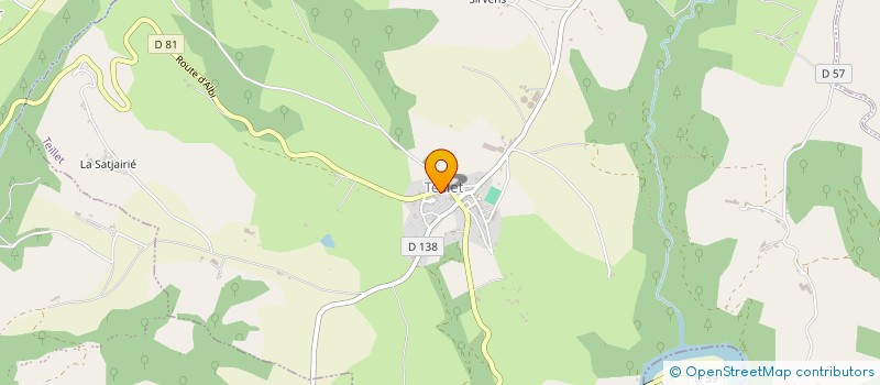 localisation de l'entreprise MONSIEUR FREDERIC RODRIGUEZ  TEILLET