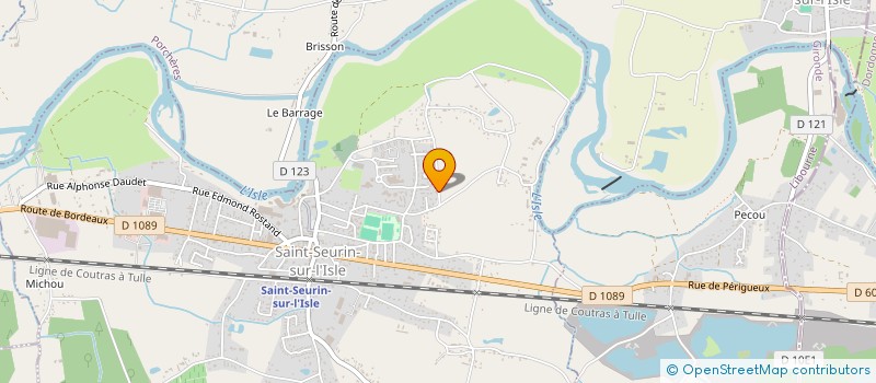 localisation de l'entreprise MONSIEUR FREDERIC ROGERIE  SAINT-SEURIN-SUR-L'ISLE