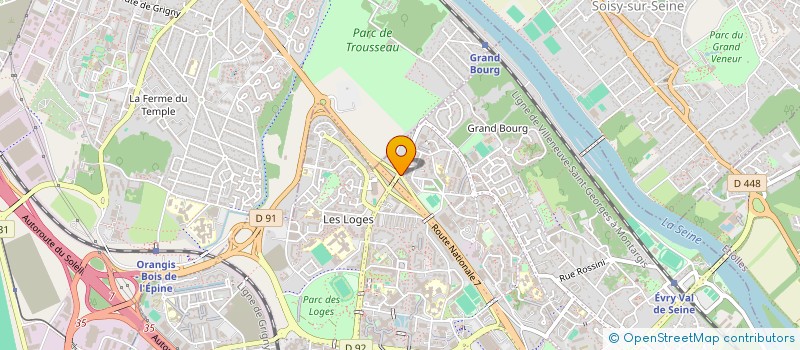 localisation de l'entreprise MONSIEUR FREDERIC ROLIN  EVRY-COURCOURONNES