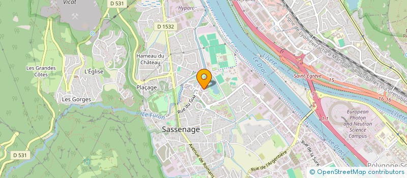 localisation de l'entreprise MONSIEUR FREDERIC ROLLIN à SASSENAGE