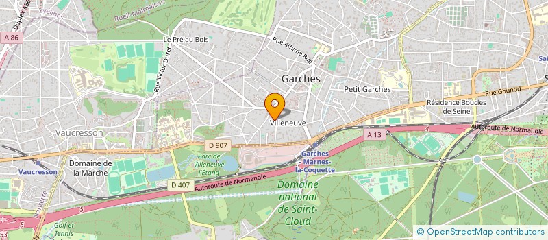 localisation de l'entreprise MONSIEUR FREDERIC ROLLIN à GARCHES