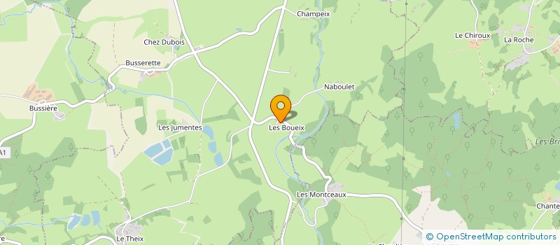 localisation de l'entreprise MONSIEUR FREDERIC RONDARD à MALLERET-BOUSSAC