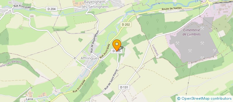 localisation de l'entreprise MONSIEUR FREDERIC ROSCEL  AFFRINGUES