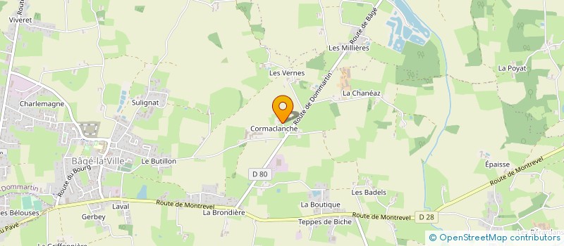localisation de l'entreprise MONSIEUR FREDERIC ROSIER à BAGE-DOMMARTIN