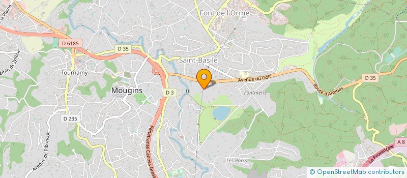 localisation de l'entreprise MONSIEUR FREDERIC ROSSI à MOUGINS
