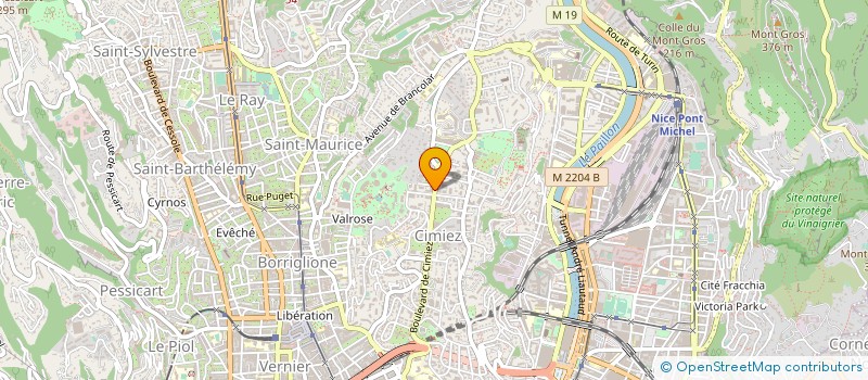 localisation de l'entreprise MONSIEUR FREDERIC ROUANET à NICE