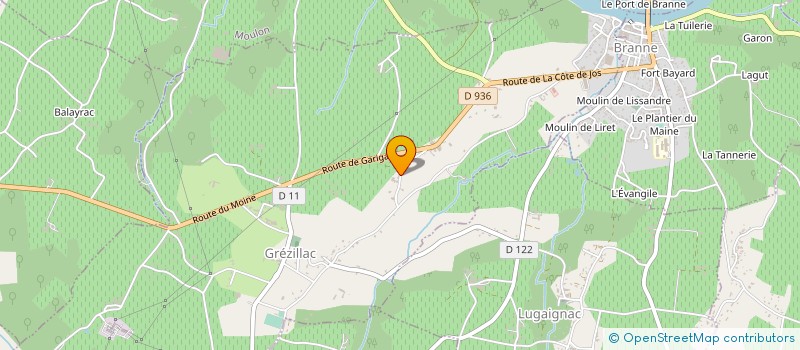 localisation de l'entreprise MONSIEUR FREDERIC ROUBINEAU à GREZILLAC