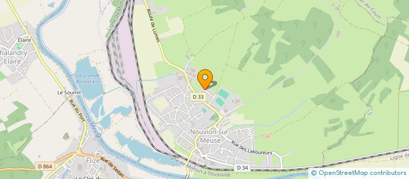 localisation de l'entreprise MONSIEUR FREDERIC ROUBIOU  NOUVION-SUR-MEUSE