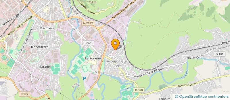 localisation de l'entreprise MONSIEUR FREDERIC ROUCHET à ARPAJON-SUR-CERE