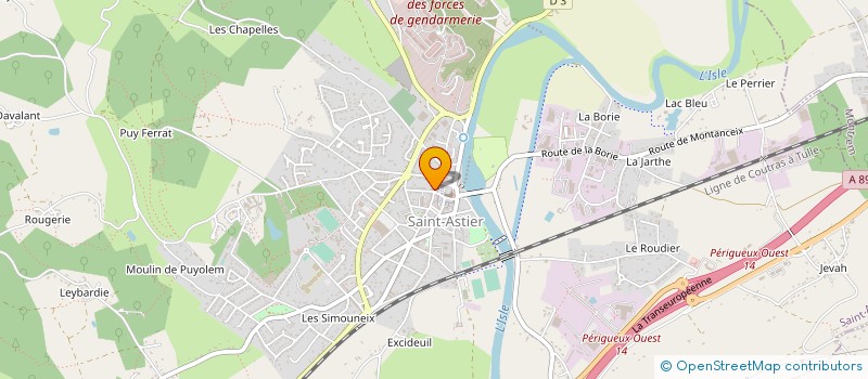 localisation de l'entreprise MONSIEUR FREDERIC ROUCHIER à SAINT-ASTIER