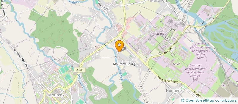 localisation de l'entreprise MONSIEUR FREDERIC ROUGEAUX à MOURENX