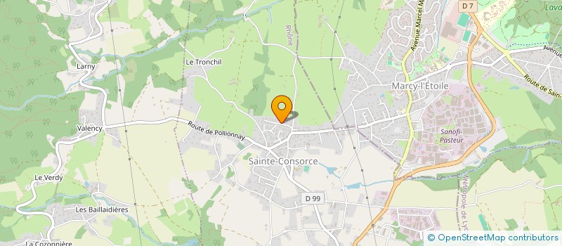 localisation de l'entreprise MONSIEUR FREDERIC ROUGEMONT  SAINTE-CONSORCE