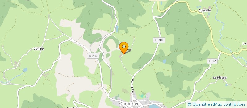 localisation de l'entreprise MONSIEUR FREDERIC ROULLIER à OUROUX-EN-MORVAN