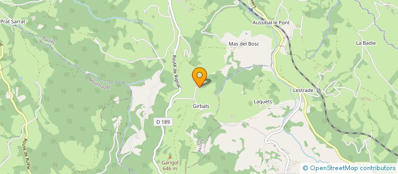 localisation de l'entreprise MONSIEUR FREDERIC ROUQUETTE  RIGNAC