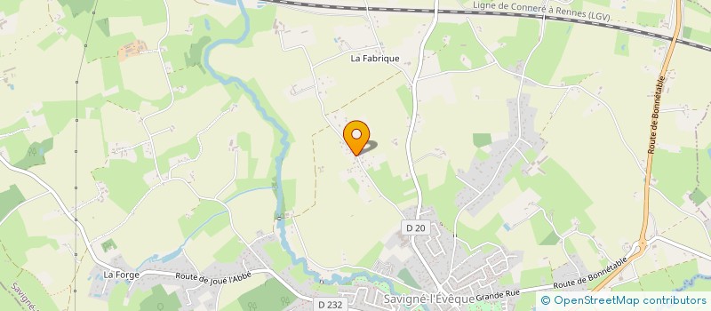 localisation de l'entreprise MONSIEUR FREDERIC ROUSIER à SAVIGNE-L'EVEQUE