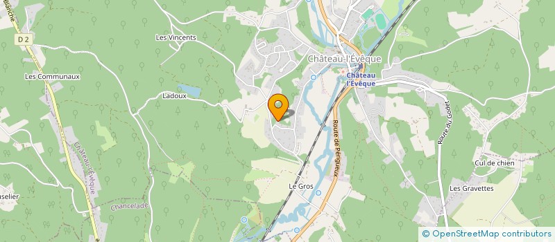 localisation de l'entreprise MONSIEUR FREDERIC ROUSSEAU  CHATEAU L'EVEQUE