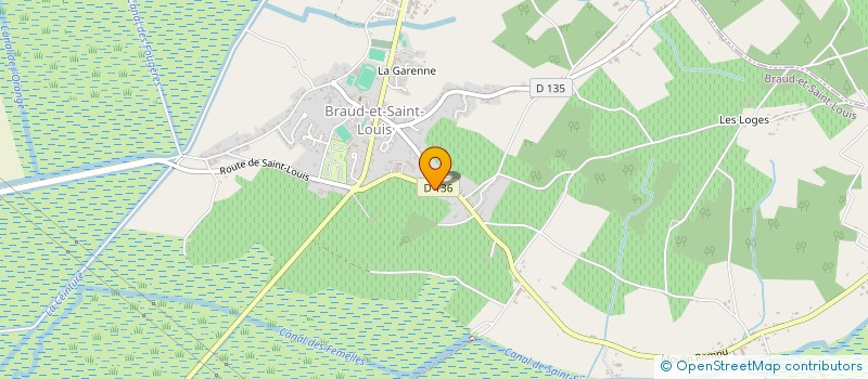 localisation de l'entreprise MONSIEUR FREDERIC ROUSSEAU  BRAUD-ET-SAINT-LOUIS