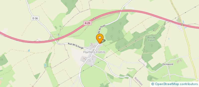 localisation de l'entreprise MONSIEUR FREDERIC ROUSSEL  FLAMETS-FRETILS