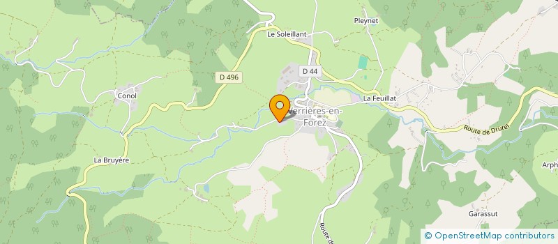 localisation de l'entreprise MONSIEUR FREDERIC ROUSSEL  VERRIERES-EN-FOREZ