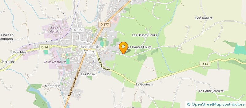 localisation de l'entreprise MONSIEUR FREDERIC ROUSSEL  LOUVIGNE-DU-DESERT