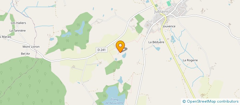 localisation de l'entreprise MONSIEUR FREDERIC ROUSSELLE  JUBLAINS