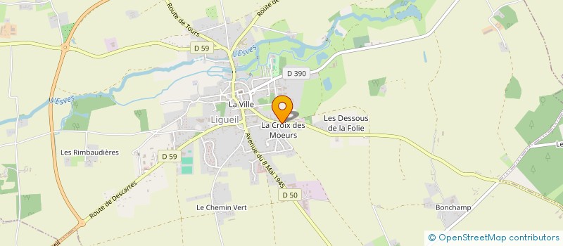 localisation de l'entreprise MONSIEUR FREDERIC ROUSSELOT  LIGUEIL